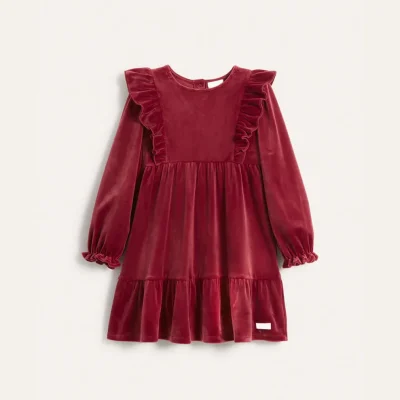 Kids Velvet Bloom Dress
