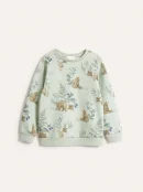 Green Animal Pattern Sweatshirt