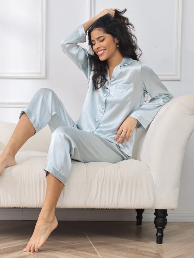 Women’s Mulberry Silk Long Sleeve Pajama Set